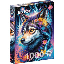 Magical Wolf Portrait 1000 Piece Jigsaw Puzzle Enjoy (ONLINE ORDER ONLY)