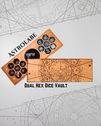Astrolabe | Engraved Dual Hex Dice Vault (ONLINE ORDER ONLY)