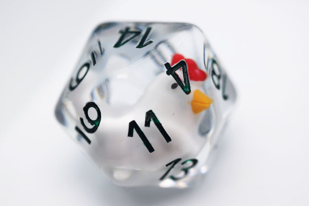 Foam Brain Games 30mm Large D20 - Big Mama Hen (ONLINE ORDER ONLY)