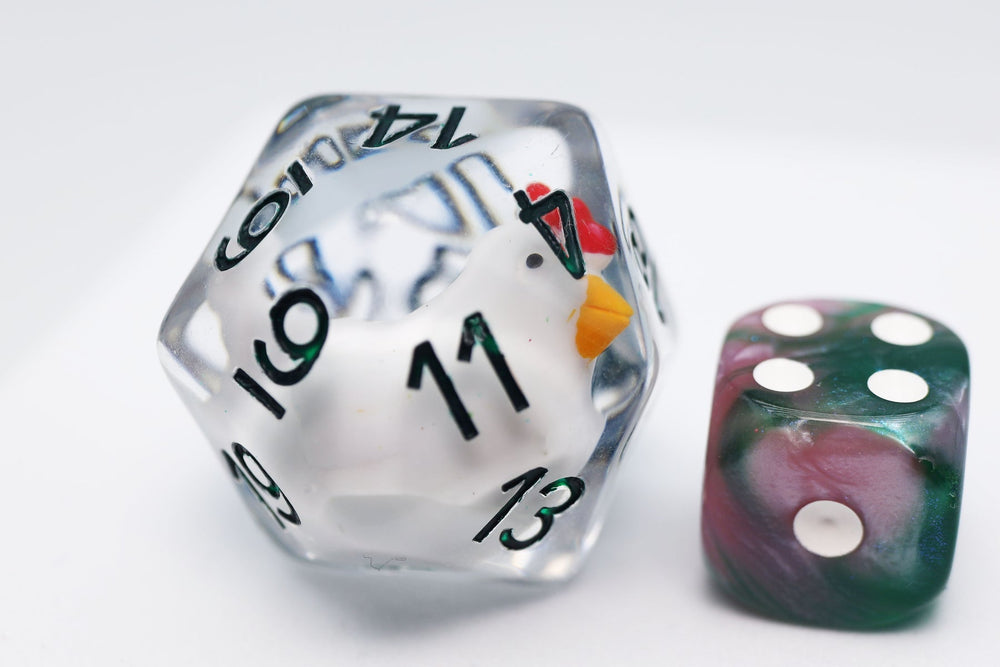 Foam Brain Games 30mm Large D20 - Big Mama Hen (ONLINE ORDER ONLY)