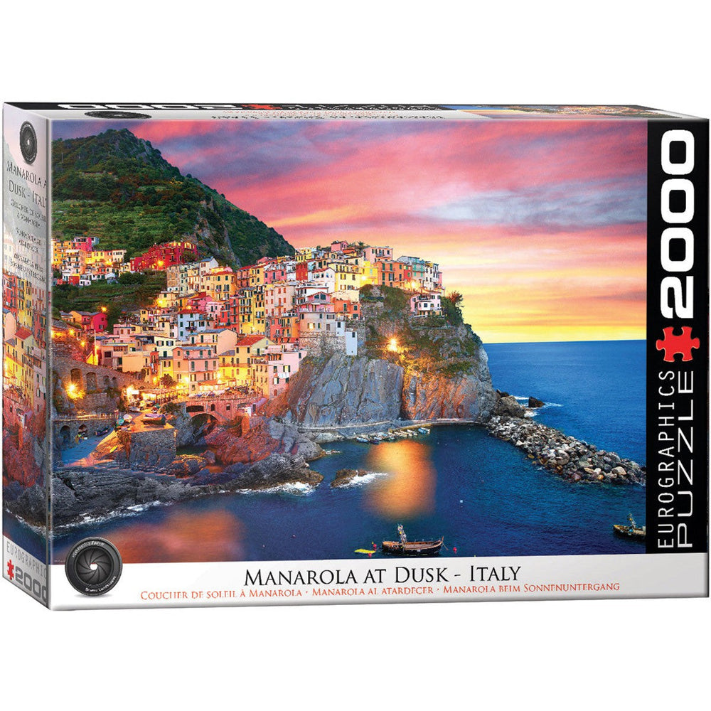 Manarola at Dusk 2000 Piece Jigsaw Puzzle Eurographics (ONLINE ORDER ONLY)