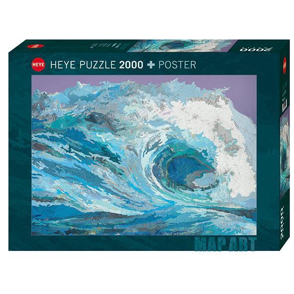 Map Wave Map Art 2000 Piece Jigsaw Puzzle Heye (ONLINE ORDER ONLY)