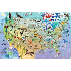 Map of the USA 35 Piece Floor Jigsaw Puzzle Cobble Hill