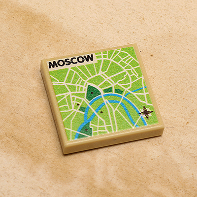 B3 Customs® Moscow, Russia Map (2x2 Tile) (Online Order Only)