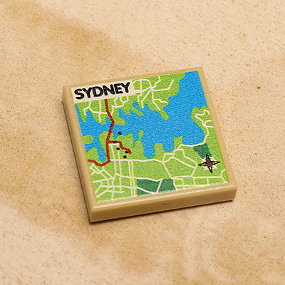 B3 Customs® Sydney, Australia Map (2x2 Tile) (Online Order Only)