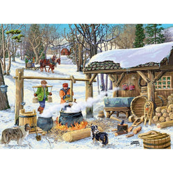 Maple Syrup Time 1000 Piece Jigsaw Puzzle VT Christmas (ONLINE ORDER ONLY)