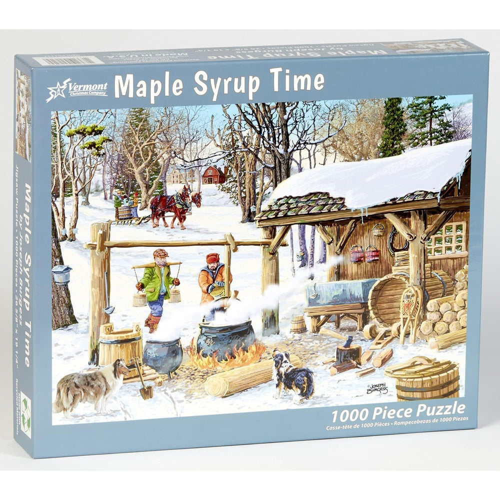 Maple Syrup Time 1000 Piece Jigsaw Puzzle VT Christmas (ONLINE ORDER ONLY)