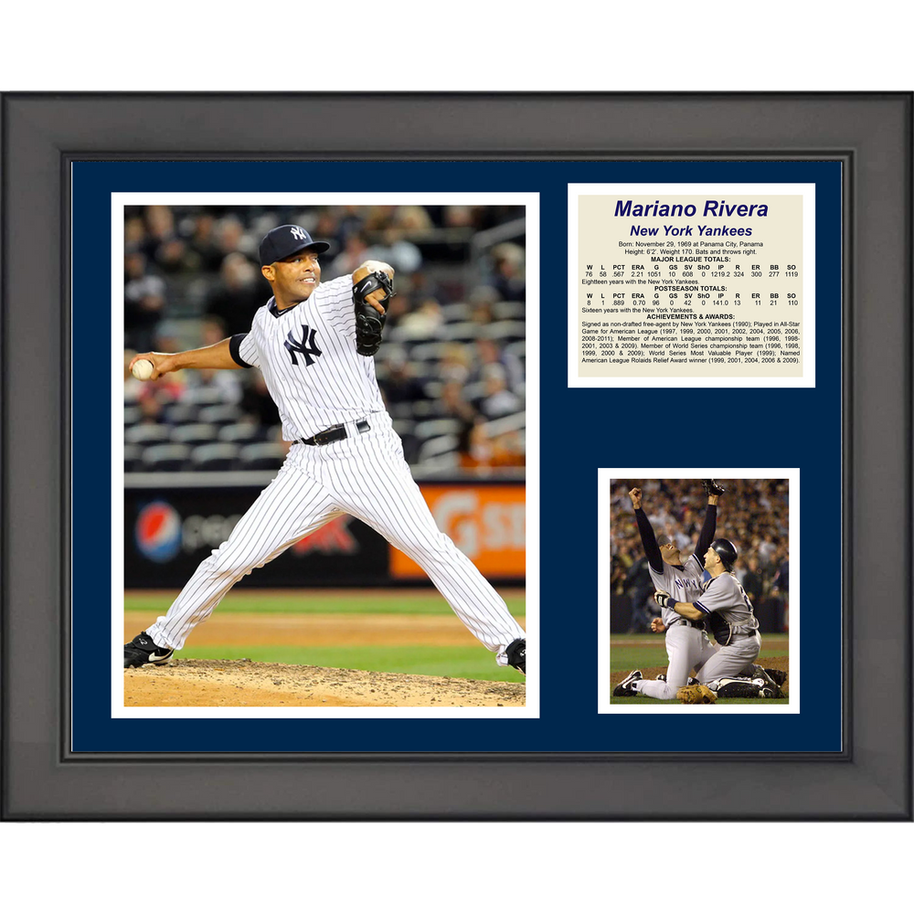 Framed Marino Rivera Hall of Fame New York Yankees Baseball 11"x14" Three Photo Collage (ONLINE ORDER ONLY)