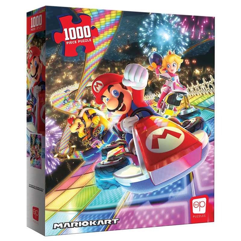 Mario Kart Rainbow Road 1000 Piece Jigsaw Puzzle Op Games (ONLINE ORDER ONLY)