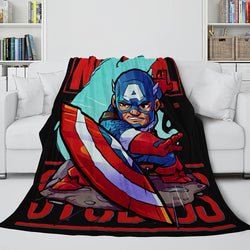 Marvel Hero Flannel Fleece Throw Cosplay Blanket Shawl Wrap Nap Quilt (Online Order Only)
