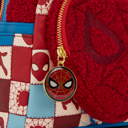 Marvel Spider-Man Sherpa Heart Mini Backpack by Loungefly (ONLINE ORDER ONLY)