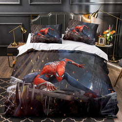 Marvel Spiderman Spider-Man Cosplay Bedding Set Quilt Covers Without Filler (Online Order Only)