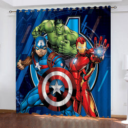 Marvel The Avengers Pattern Curtains Blackout Window Drapes (Online Order Only)