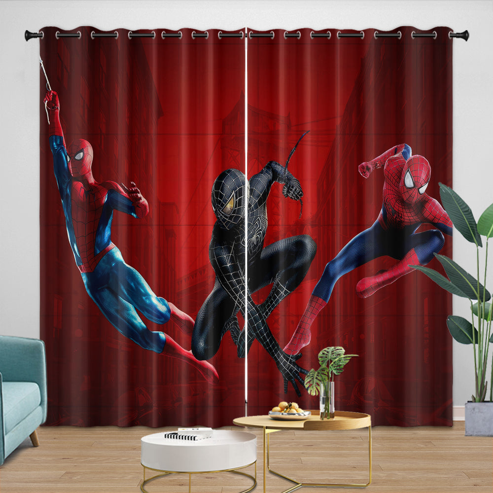 Marvels Spider-Man 2 Curtains Blackout Window Drapes Room Decoration (Online Order Only)