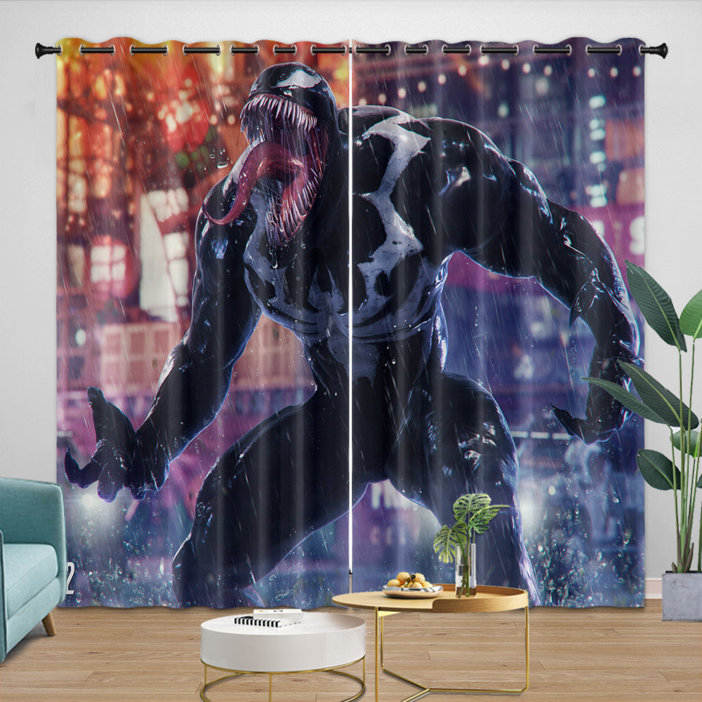 Marvels Spider-Man 2 Curtains Blackout Window Drapes Room Decoration (Online Order Only)