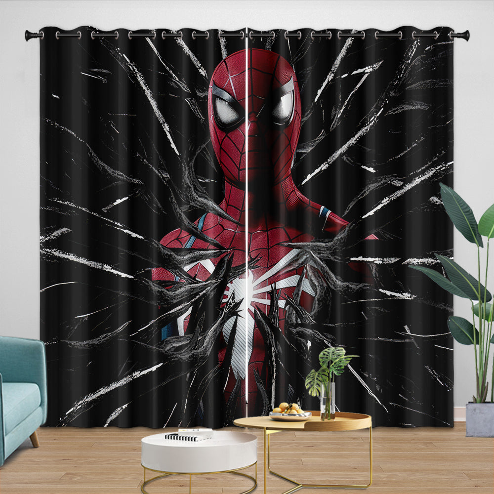 Marvels Spider-Man 2 Curtains Blackout Window Drapes Room Decoration (Online Order Only)