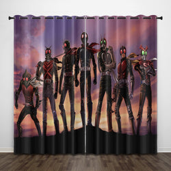 Masked Rider Curtains Pattern Blackout Window Drapes (Online Order Only)
