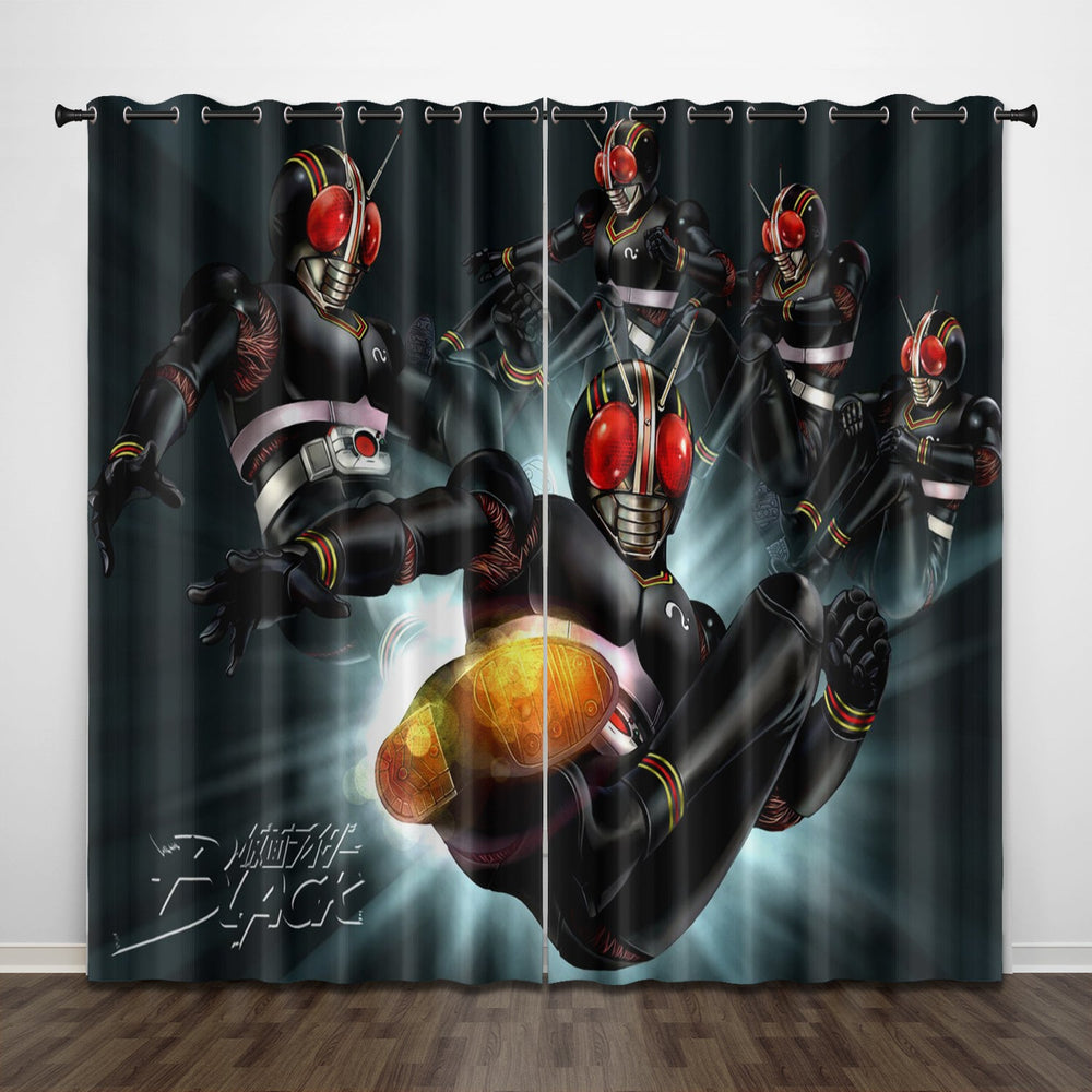 Masked Rider Curtains Pattern Blackout Window Drapes (Online Order Only)
