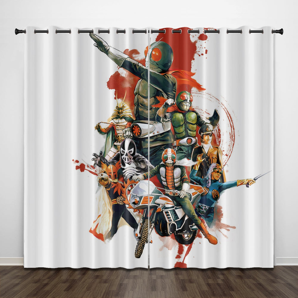 Masked Rider Curtains Pattern Blackout Window Drapes (Online Order Only)