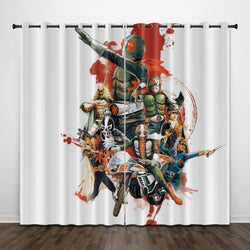 Masked Rider Curtains Pattern Blackout Window Drapes (Online Order Only)