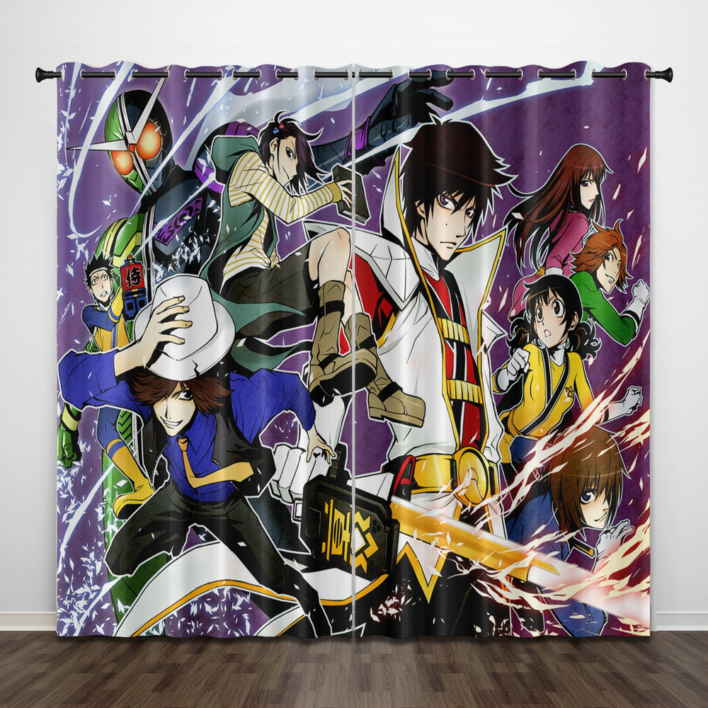 Masked Rider Curtains Pattern Blackout Window Drapes (Online Order Only)