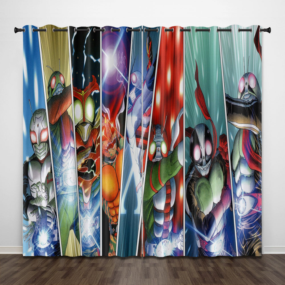 Masked Rider Curtains Pattern Blackout Window Drapes (Online Order Only)