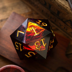 Massive Red Ember 95MM Chonk Handmade Resin Dice And Box (ONLINE ORDER ONLY)