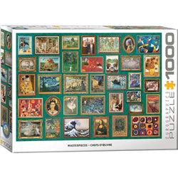 Masterpieces Collage Green 1000 Piece Jigsaw Puzzle Eurographics (ONLINE ORDER ONLY)