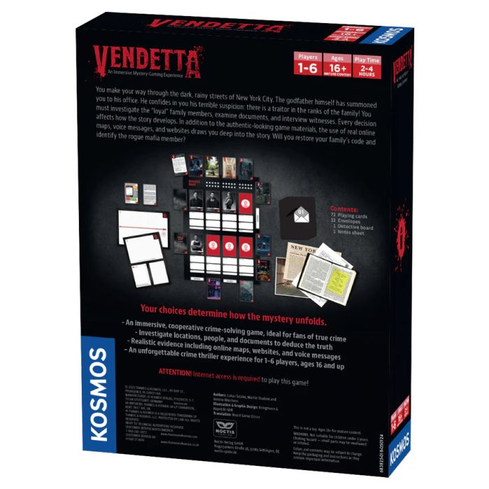 Masters of Crime: Vendetta (ONLINE ORDER ONLY)