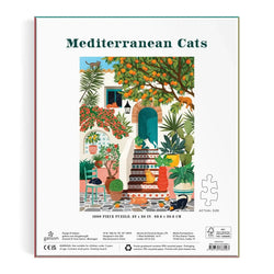 Mediterranean Cats 1000 Piece Jigsaw Puzzle Galison (ONLINE ORDER ONLY)