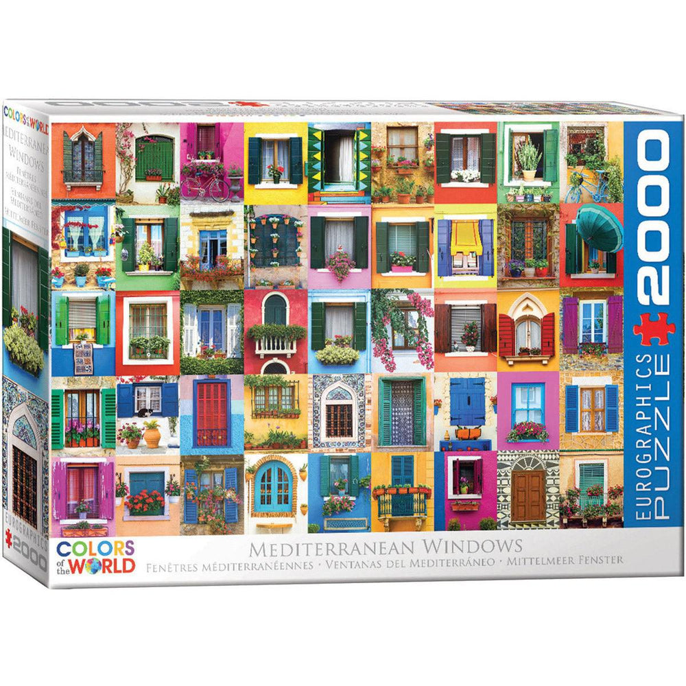 Mediterranean Windows 2000 Piece Jigsaw Puzzle Eurographics (ONLINE ORDER ONLY)