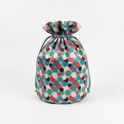 Medium Reversible Reusable Fabric Gift Bag | Polka Dots (ONLINE ORDER ONLY)