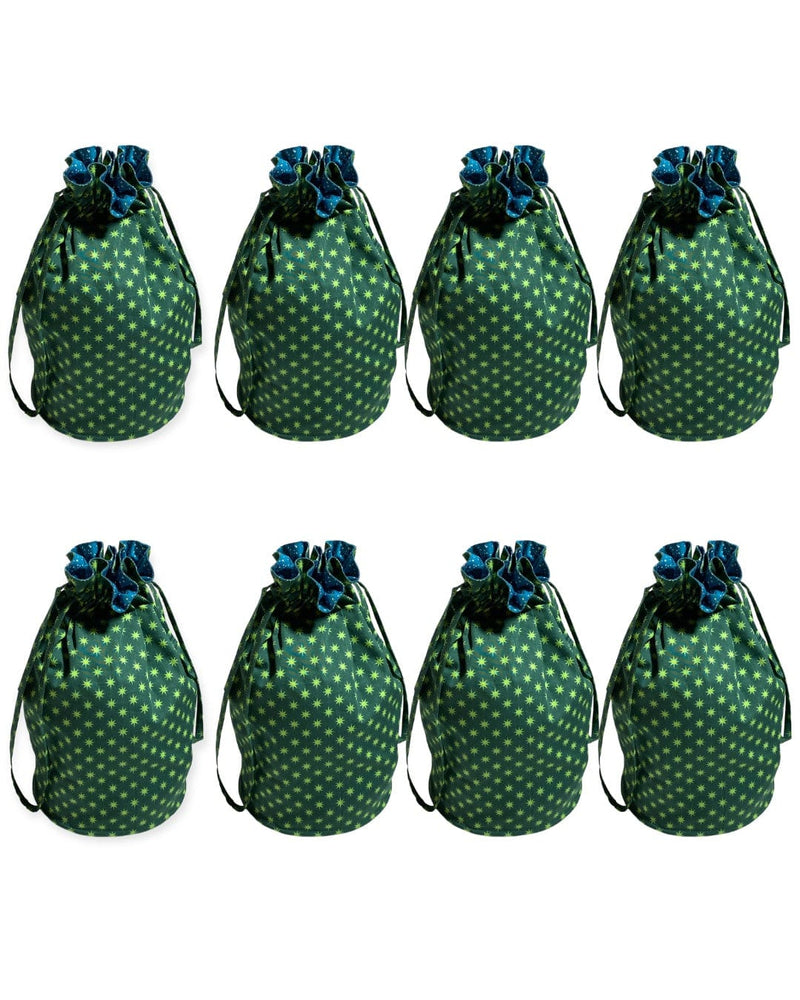 Medium Reversible Reusable Fabric Gift Bag | Stars and Snow (ONLINE ORDER ONLY)