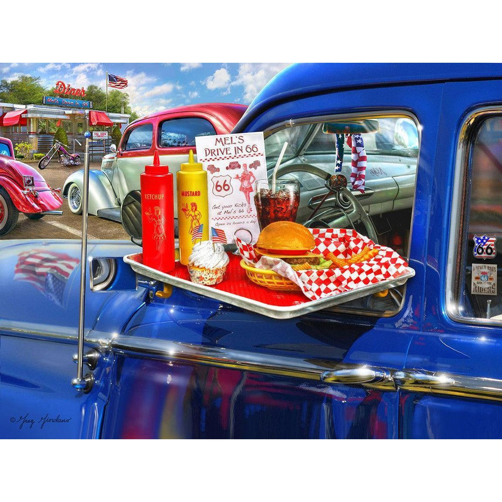 Mel's Drive In 1000 Piece Jigsaw Puzzle Springbok (ONLINE ORDER ONLY)