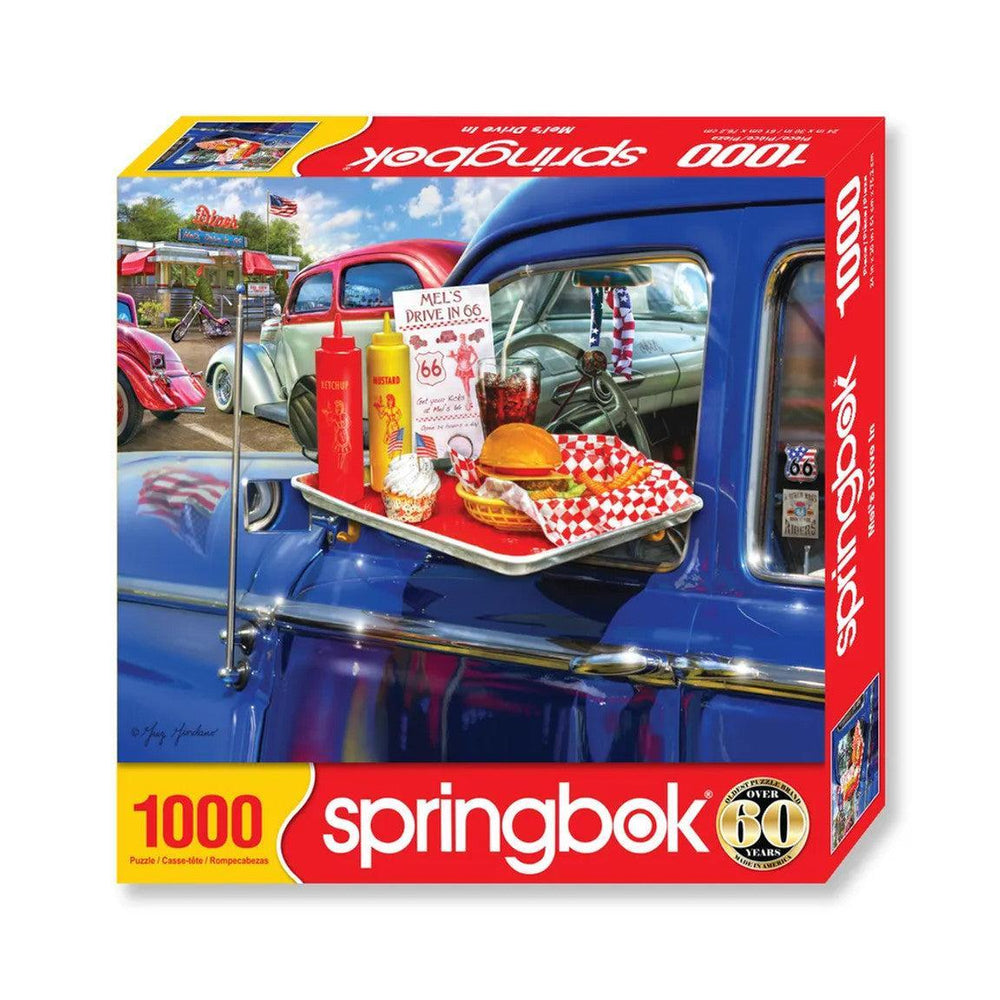 Mel's Drive In 1000 Piece Jigsaw Puzzle Springbok (ONLINE ORDER ONLY)