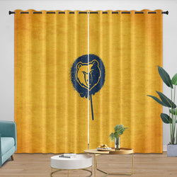 Memphis Grizzlies Curtains Blackout Window Drapes Room Decoration (Online Order Only)