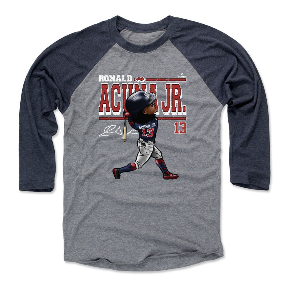 Ronald Acuna Jr. Cartoon WHT (ONLINE ORDER ONLY)