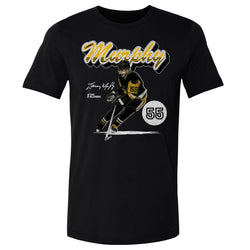 Larry Murphy Pittsburgh Retro Script WHT