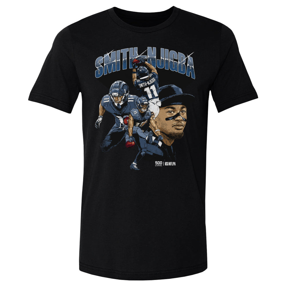 Jaxon Smith-Njigba Seattle Collage WHT (ONLINE ORDER ONLY)