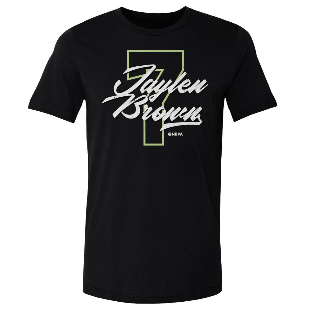 Jaylen Brown Boston Number Script WHT (ONLINE ORDER ONLY)
