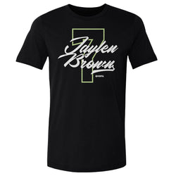 Jaylen Brown Boston Number Script WHT (ONLINE ORDER ONLY)