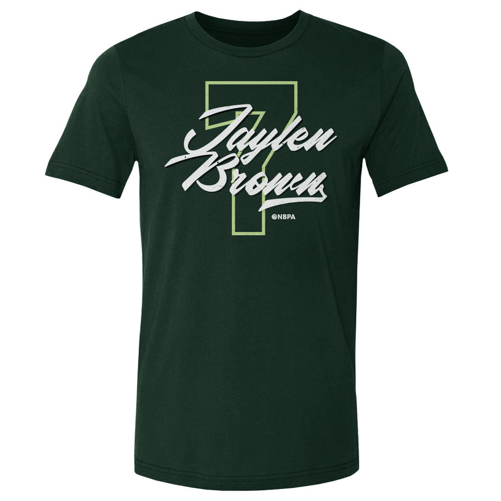 Jaylen Brown Boston Number Script WHT (ONLINE ORDER ONLY)