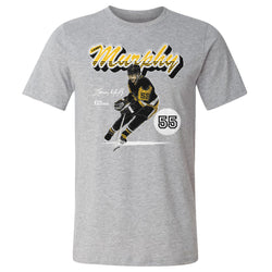 Larry Murphy Pittsburgh Retro Script WHT