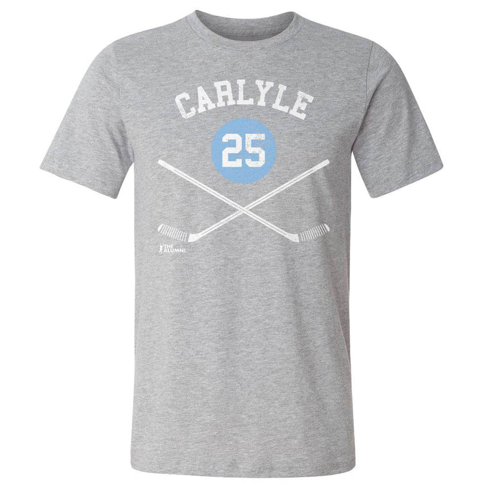 Randy Carlyle Pittsburgh 25 Sticks WHT