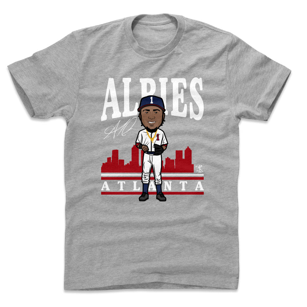 Ozzie Albies Toon R WHT (ONLINE ORDER ONLY)