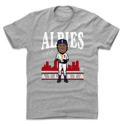 Ozzie Albies Toon R WHT (ONLINE ORDER ONLY)