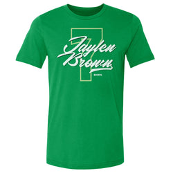 Jaylen Brown Boston Number Script WHT (ONLINE ORDER ONLY)