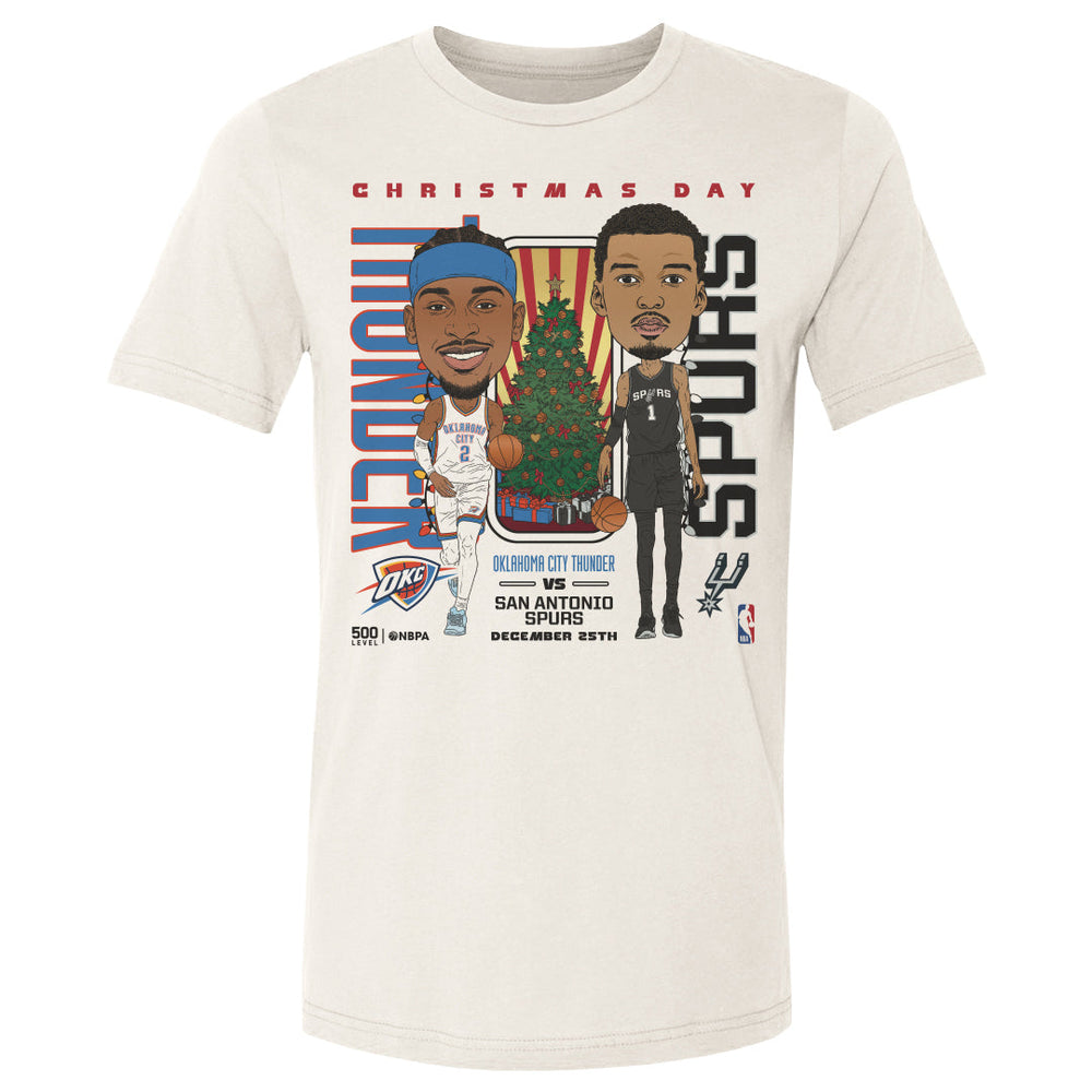 2025 NBA Christmas Day Match Up Thunder Vs. Spurs (ONLINE ORDER ONLY)