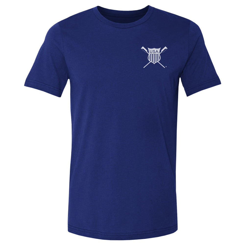 USRowing Emblem Pocket White WHT (ONLINE ORDER ONLY)