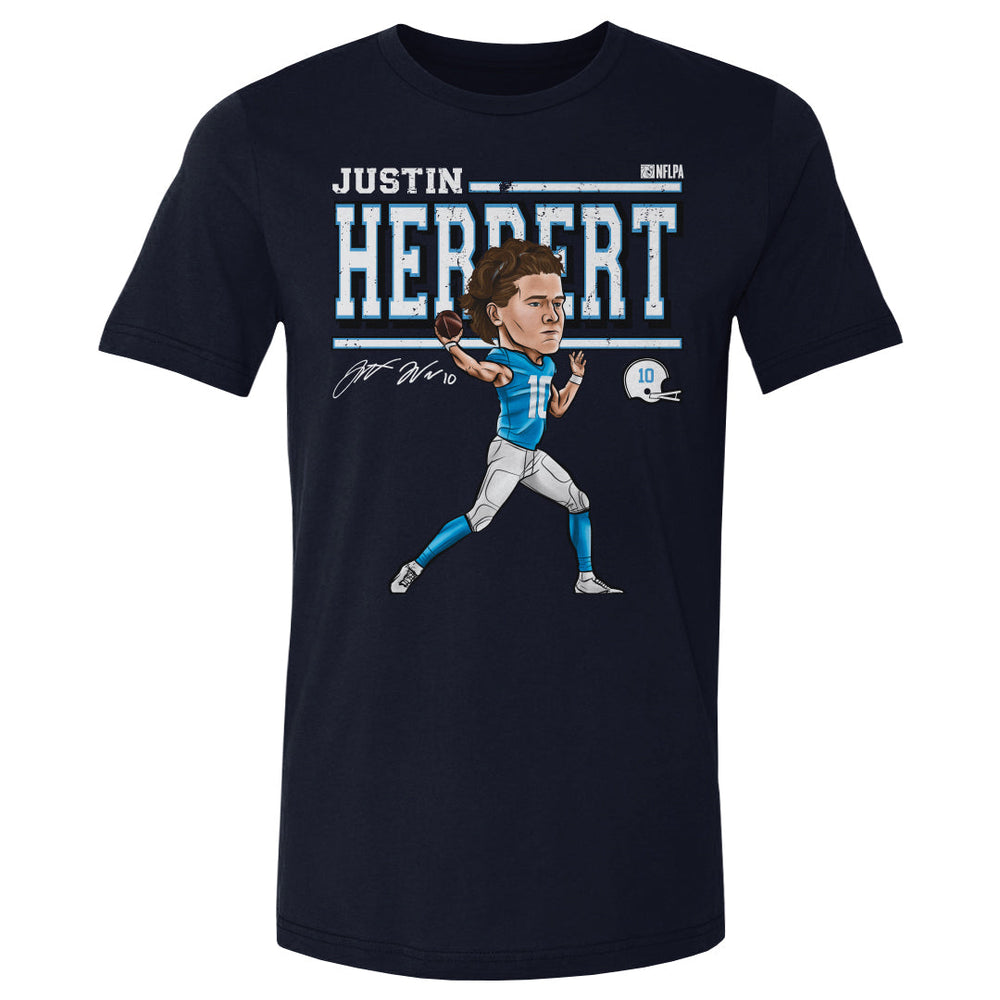 Justin Herbert Cartoon WHT (ONLINE ORDER ONLY)